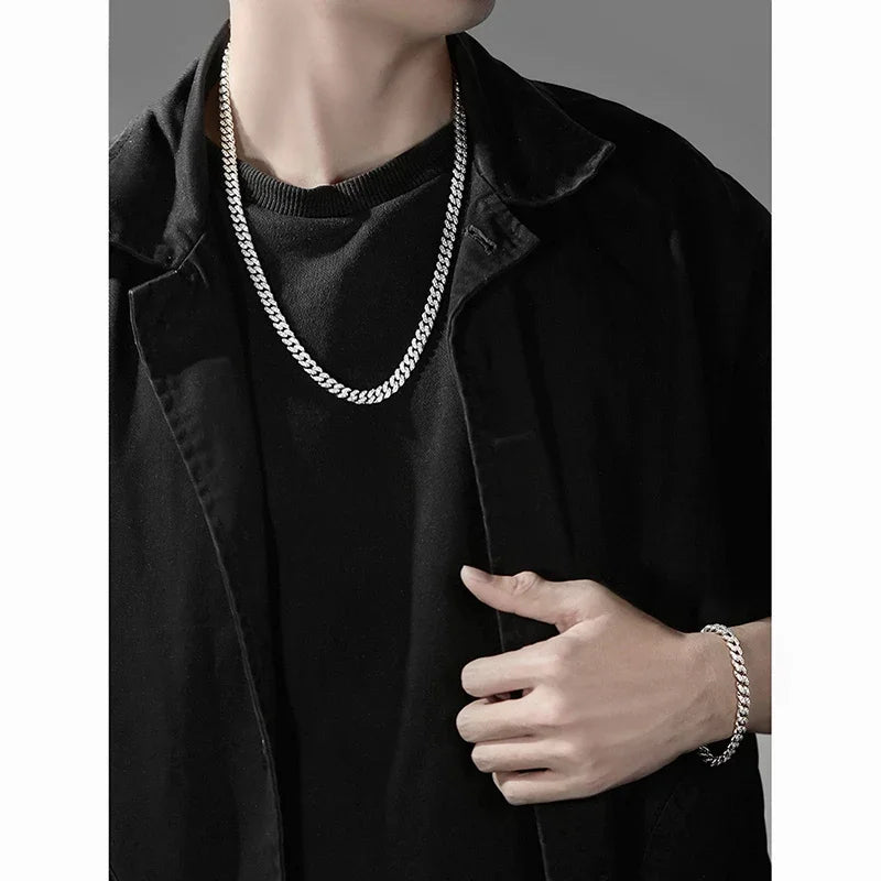 8mm/14mm Moissanite Cuban Link Chain