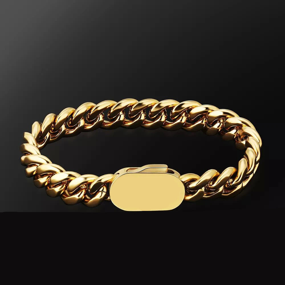 Cuban Link Bracelet - Gold Color