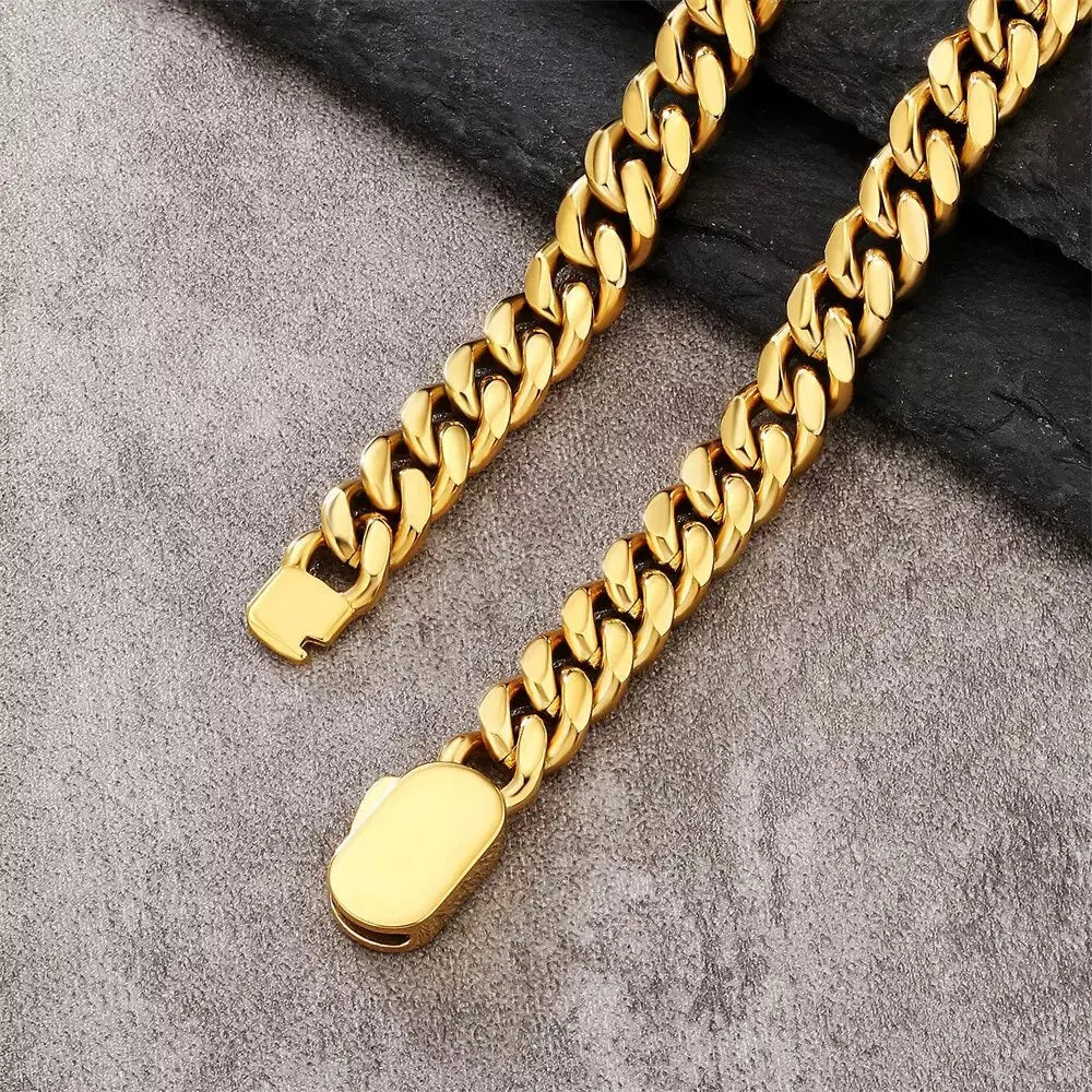 Cuban Link Bracelet - Gold Color