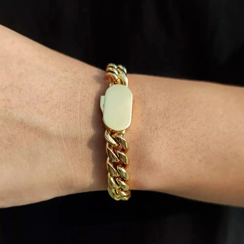 Cuban Link Bracelet - Gold Color