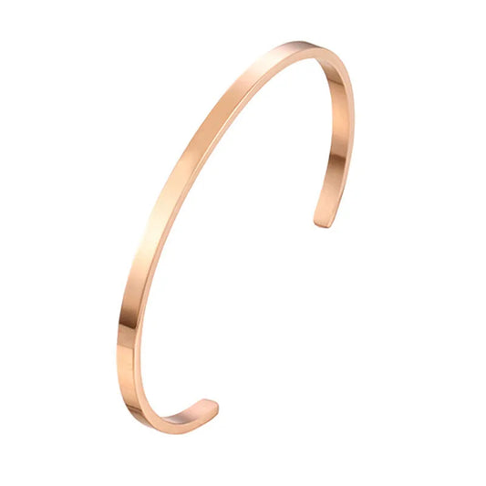 Flat Cuff - Rose Gold Color