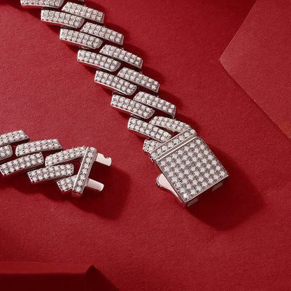 8mm/14mm Moissanite Cuban Link Chain