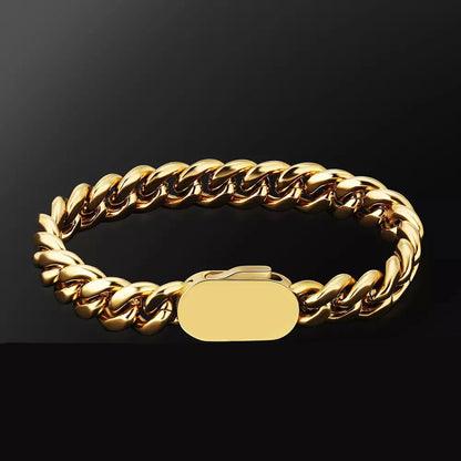 Cuban Link Bracelet - Gold Color