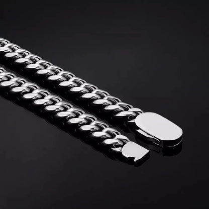 Cuban Link Bracelet - Silver Color