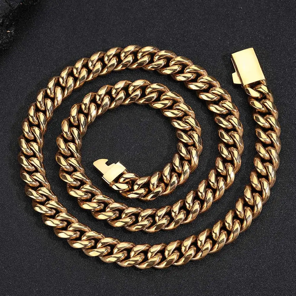 Cuban Link Chain - Gold Color