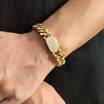 Cuban Link Bracelet - Gold Color