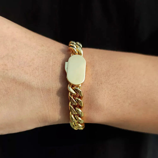 Cuban Link Bracelet - Gold Color