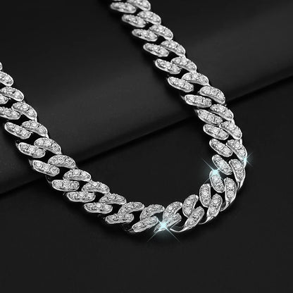 8mm/14mm Moissanite Cuban Link Chain