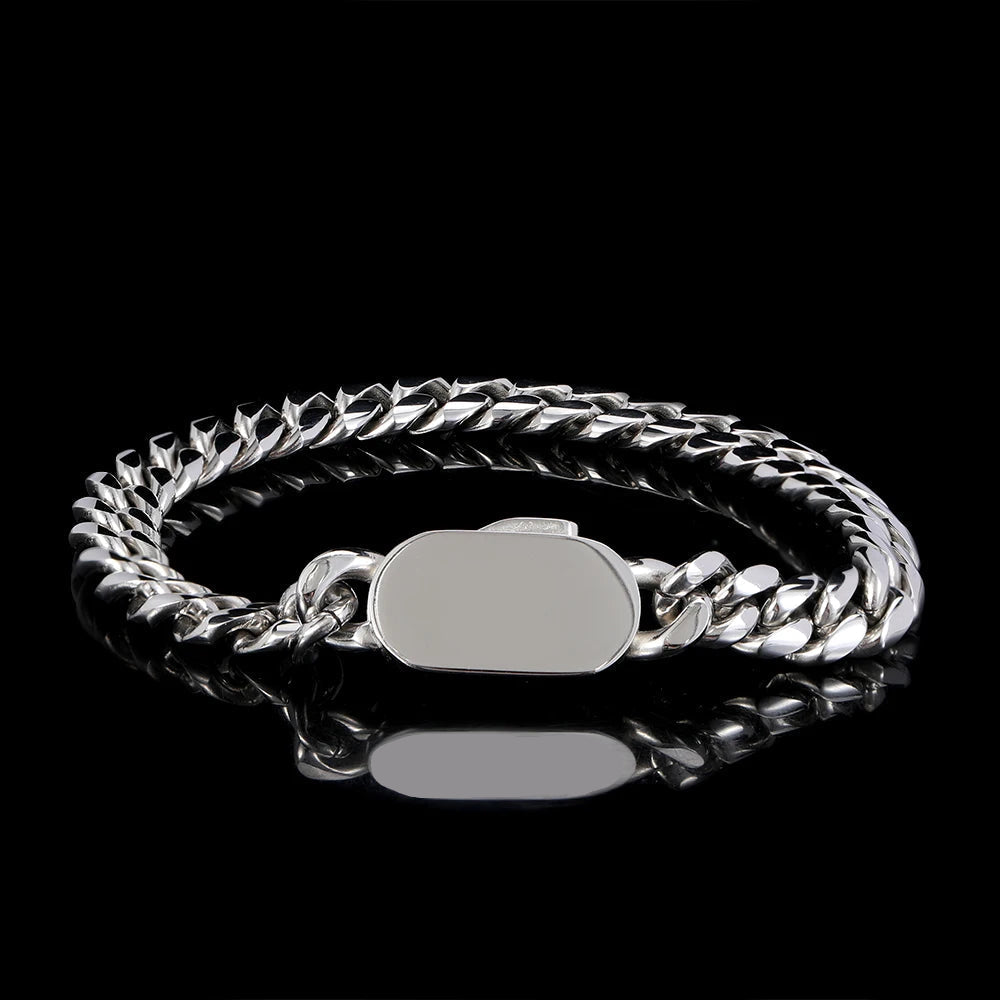 Cuban Link Bracelet - Silver Color