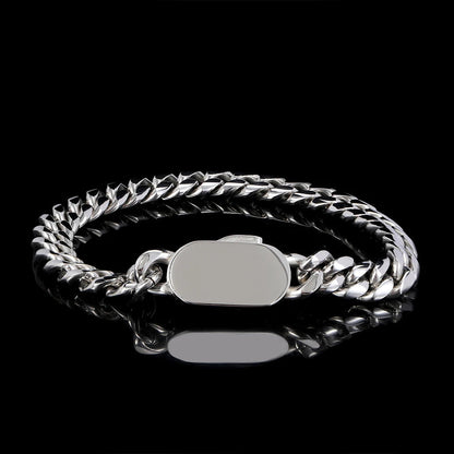 Cuban Link Bracelet - Silver Color