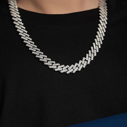 8mm/14mm Moissanite Cuban Link Chain