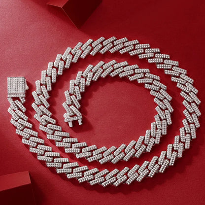 8mm/14mm Moissanite Cuban Link Chain