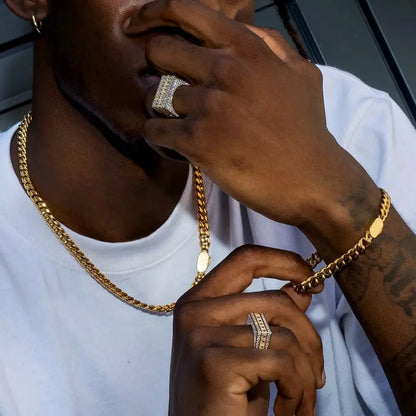 Cuban Link Bracelet - Gold Color