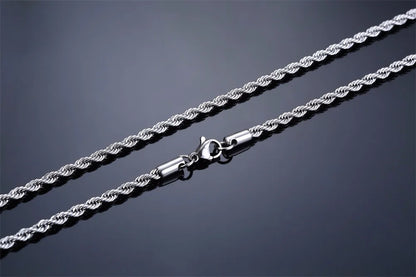 Rope Chain - Silver Color